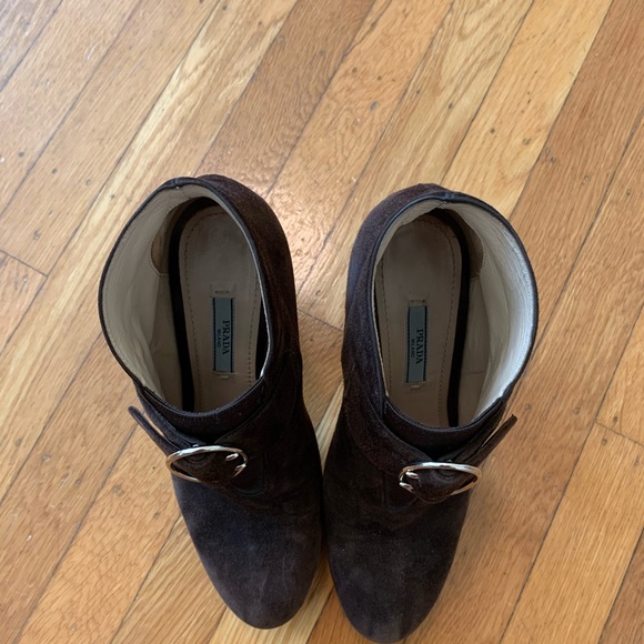 Prada Chocolate Brown Booties!! - Picture 3 of 6